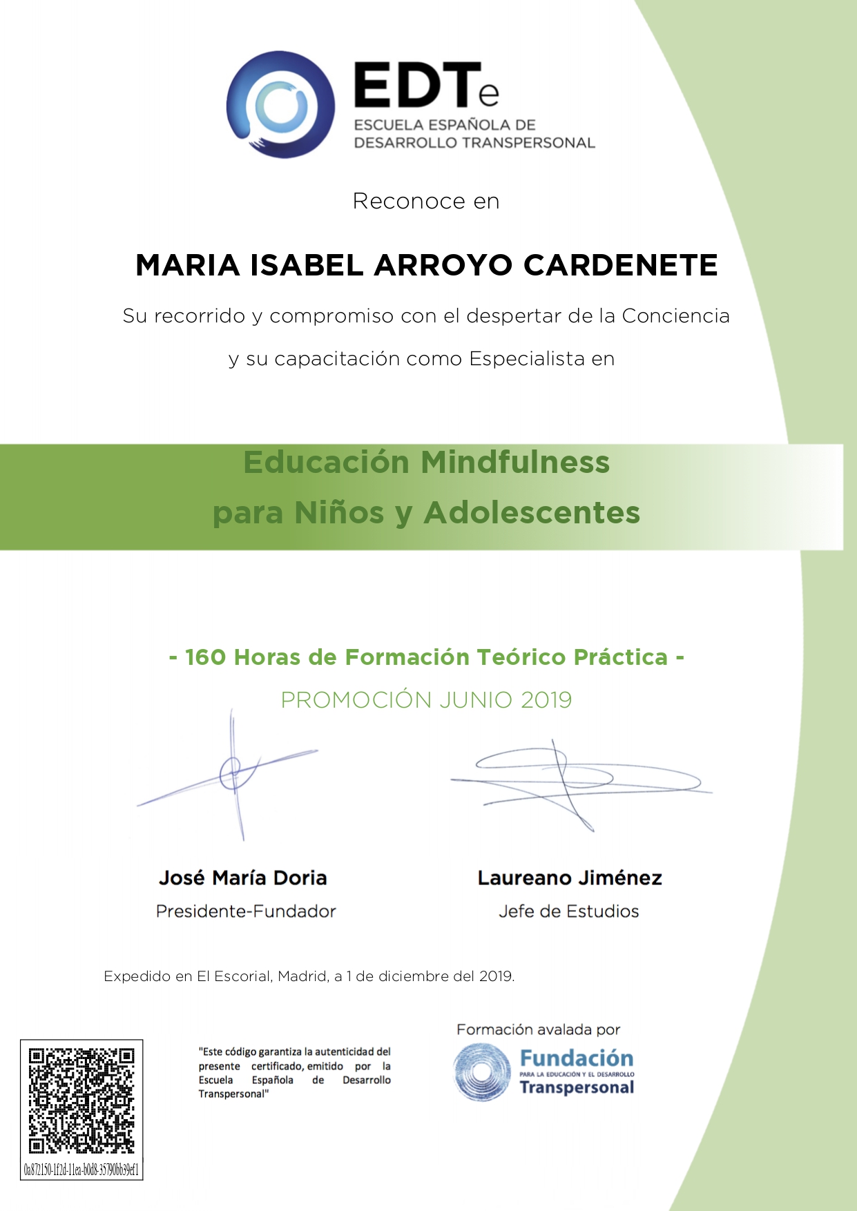 Educación Mindfulness para niños y adolescentes, Mabel Arroyo